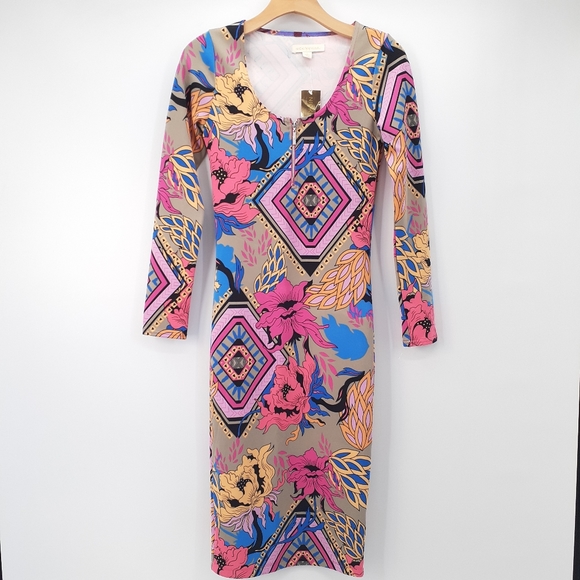 NICKI MINAJ Multicolor Floral Print Midi Dress - Picture 2 of 8